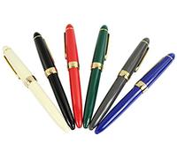 Gullor Stylo plume en plastique jinhao 992 clip en or, 6 couleurs, 6PCS