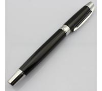 Gullor Stylo plume Jinhao 605 18 carats Noir avec argent En acier inoxydable