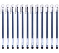 Gullor Stylo roller à encre gel mince, séchage rapide, pointe fine, fournitures de bureau, école, papeterie, encre noire, 12 pièces