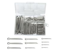 GullSkies Lot de goupilles à goupilles avec boîte d'assortiment 246 pièces 304 en acier inoxydable M1 M2 M2.5 M3 M4 M5 Tailles pour voitures, camping-cars, outils de jardin