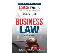 Gullybaba IGNOU BBA 2nd Sem BCOC-133 Business Law in English