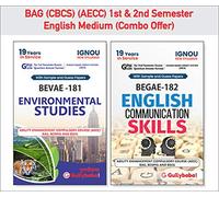 Gullybaba IGNOU CBCS AECC BEVAE-181 Environmental Studies and BEGAE-182 English Communication Skills (English Medium) First Year Combo of IGNOU Help Books with Solved Sample Papers [Paperback] Gullyba