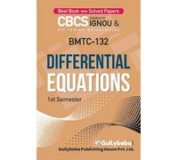Gullybaba IGNOU CBCS BSCG 2nd Sem BMTC-132 Differential Equations in English
