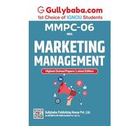 Gullybaba IGNOU MBAOM 1st Sem MMPC-06 Marketing Management in English
