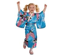 guloeuo Kimono pour enfant, robe en tissu de soie avec imprimé floral, costume japonais pour enfants de 2 à 10 ans et étudiants, anniversaire, performance sur scène, fête cosplay