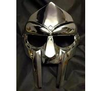 Gulvintilabcal Masque d'Halloween MF DOOM - Masque médiéval forgé à la main en acier - Masque romain, armure, doom, masque d'Halloween