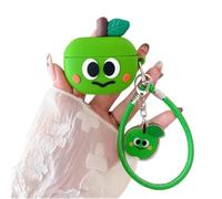 GULVQYF Coque compatible avec Airpods Pro 3 2, AirPods 4e, 3e, 2e et 1ère génération pour filles et garçons, jolie coque 3D cyan Apple avec cordon de poignet (cyan, pour Airpod Pro/Pro 2)