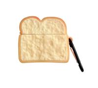 GULVQYF Coque de protection en silicone pour écouteurs Huawei FreeClip 2 (version 2025), motif toast 3D mignon et créatif pour filles et garçons, multicolore