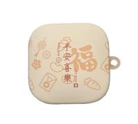 GULVQYF Coque de protection intégrale antichoc avec crochet pour Redmi Buds 6 Active - Motif dessin animé - Pour filles et garçons (jaune)