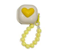 GULVQYF Coque pour Galaxy Buds FE/ 2 Pro/2/Pro/Live avec chaîne, beau motif résistant aux chocs, coque de protection souple pour filles (C)