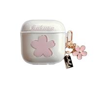 GULVQYF Coque transparente pour Huawei Freebuds SE 2, motif floral créatif résistant aux chocs, coque de protection complète pour filles et femmes (rose)