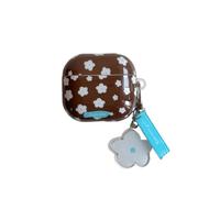 GULVQYF Jolis coques pour AirPods 4 (2024), motif floral coloré et amusant à pois pour Air Pods 4e génération avec porte-clés (A)