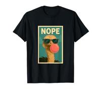 Gum à mâcher Ostrich Nope, imprimé à bulles, Pop Art T-Shirt