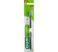 Gum ActiVital Sonic Têtes De Brosse À Dents Soft Noir 2 Pièces