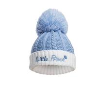 Gum & Berries Bonnet à Pompon en Maille torsadée pour bébé garçon - Bonnet d'hiver Prince - Petit Prince