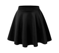 Gum & Berries Jupe Patineuse pour Filles évasée Taille Haute Flippy Stirata Mini Tutu Jupes d'école Fantaisie Noir 7-8 Ans