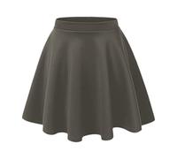 Gum & Berries Jupe Patineuse pour Filles évasée Taille Haute Flippy Stirata Mini Tutu Jupes d'école Fantaisie Charbon 13-14 Ans