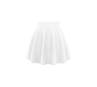 Gum & Berries - Jupe patineuse pour filles, taille haute, évasée, mini, décontractée, pour danse et fête, blanc, 11-12 ans