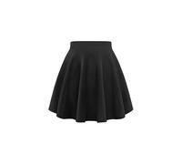 Gum & Berries - Jupe patineuse pour filles, taille haute, évasée, mini, décontractée, pour danse et fête, Noir , 7-8 ans