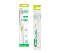 Gum Brosse à Dents Electrique N°4100 Sonic Daily Soft Blanche + Recharge 2 unités