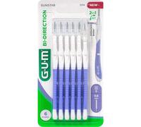 GUM Brosse Interdentaire Bidirectionnelle 6mm 6 Pièces