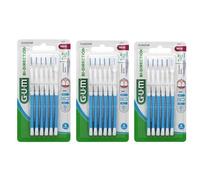 Gum Brossette Interdentaire Bi-Direction 0,9mm Bleu Lot de 3 x 6 unités