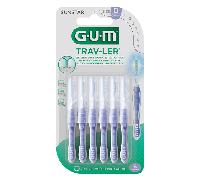 GUM Trav-ler interdental brush 0.6 mm light blue 6 brossettes