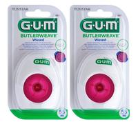 Gum® Butlerweave fil dentaire cylindrique ciré 2x55 m