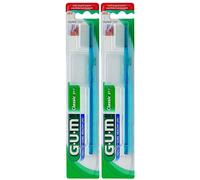 GUM® Classic Brosse à dents souple tête étroite 3 rangs Brosse(S) À Dents 2x1 pc(s)