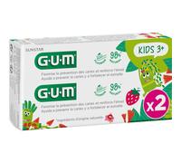Gum Kids Dentifrice Fluoré 2-6 Ans 2x50ml