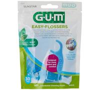 Gum Easy Flossers Forcel Lot de 30 fils dentaires avec porte-fil