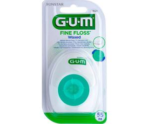 Gum Fine Floss Fil Dentaire Cylindrique Ciré 55m Pièce 1