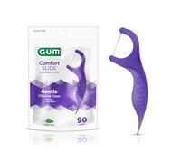 GUM Lot de 90 fils dentaires Comfort Slide pour espaces restreints, menthe fraîche, cure-fils dentaires