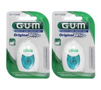 Gum® Original white fil dentaire ciré fluoré Fil Dentaire 2x30 m