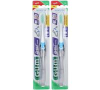 GUM® Ortho - Travel Brosse à dents de voyage orthodontique 4 rangs Brosse(S) À Dents 2x1 pc(s)