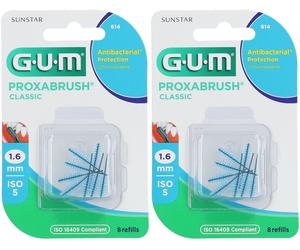 GUM® Proxabrush Classic Support de brossette interdentaire en recharges 2x8 pc(s)