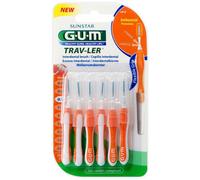 Gum Proxabrush Trav-Ler Brossette Interdentaire Cylindrique Ultra-Fine 0,9mm Pièces 6 (1412)