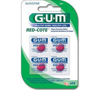 GUM Red-Cote 12 Comprimés Révélateurs Dentaires