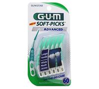 Gum Soft Picks 60 Count Advanced On The Go Case (4 Pack) by GUM
