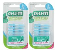GUM® Soft-Picks® Comfort Flex Small Mint Brosse(S) À Dents 2x40 pc(s)