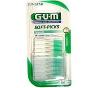 GUM Soft-Picks Lot de 40 brosses interdentaires avec étui de voyage Sunstar