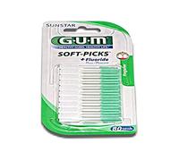 Gum Soft-Picks Cure-Dents Caoutchouc Fluor Regular 80 Pièces (632)