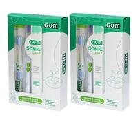 GUM Sonic Daily - Brosse à dents électrique sonique Brosse(S) À Dents 2x1 pc(s)