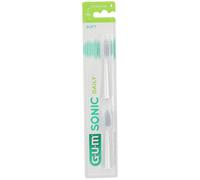 Gum Brosse à Dents Electrique Sonic Daily Recharge Ultra Soft Blanche 2 unités