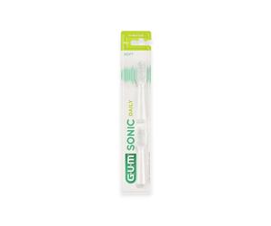 GUM Sonic Daily Recharge Brossettes Soft Blanche 4110 Boîte de 2