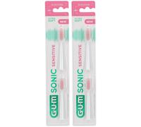 GUM® SONIC SENSITIVE Brossette de rechange Brosse(S) À Dents 2x2 pc(s)