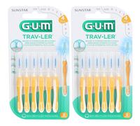 GUM® Trav-Ler® 1,3 mm Sapin jaune avec capuchon 2x1 pc(s)