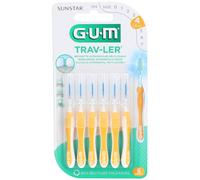 GUM® Trav-Ler® 1,3 mm Sapin jaune avec capuchon Brosse(S) À Dents 1 pc(s)