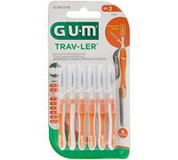GUM Trav-Ler 6 Brossettes Interdentaires Réutilisables 0.9mm
