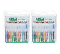 GUM® Trav - Ler® Brossette interdentaire de voyage Pack mixte Brosse(S) À Dents 2x10 pc(s)